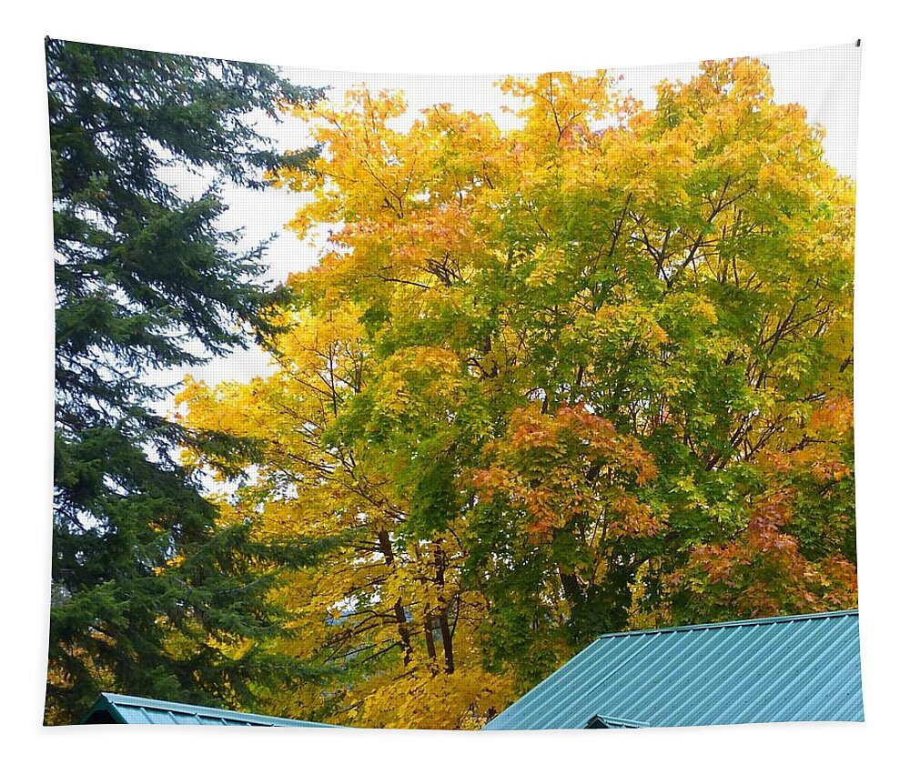 #autumninoyama Tapestry featuring the photograph Autumn In Oyama #1 by Will Borden