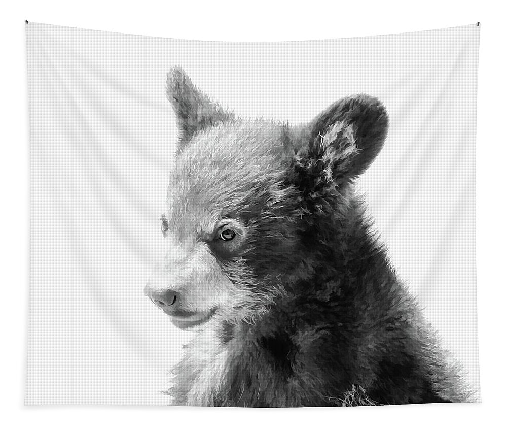 Cub Tapestry featuring the photograph Baby Bear Cub #1 by Athena Mckinzie