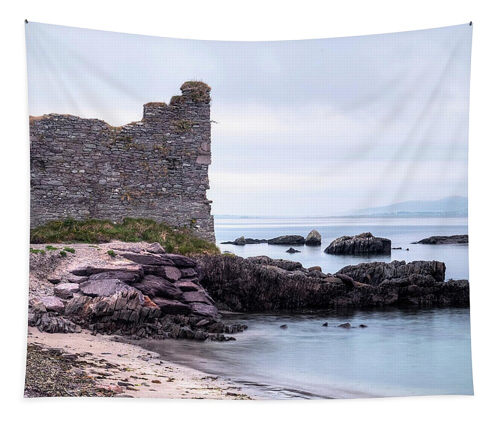 Ballingskelligs Castle Tapestry featuring the photograph Ballingskelligs - Ireland #1 by Joana Kruse