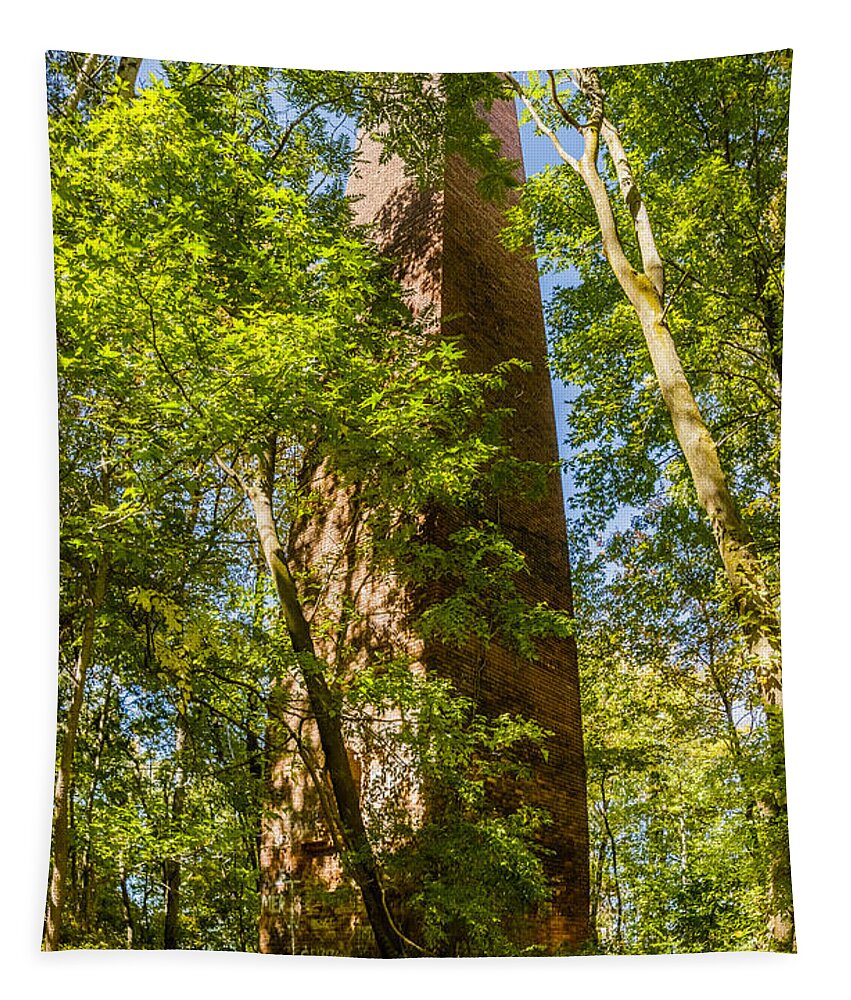 New Jersey Tapestry featuring the photograph Brick Chimney #1 by SAURAVphoto Online Store