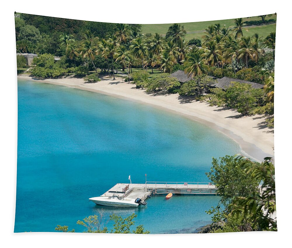 Virgin Islands Tapestry featuring the photograph Caneel Bay on Saint John - United States Virgin Island #1 by Anthony Totah