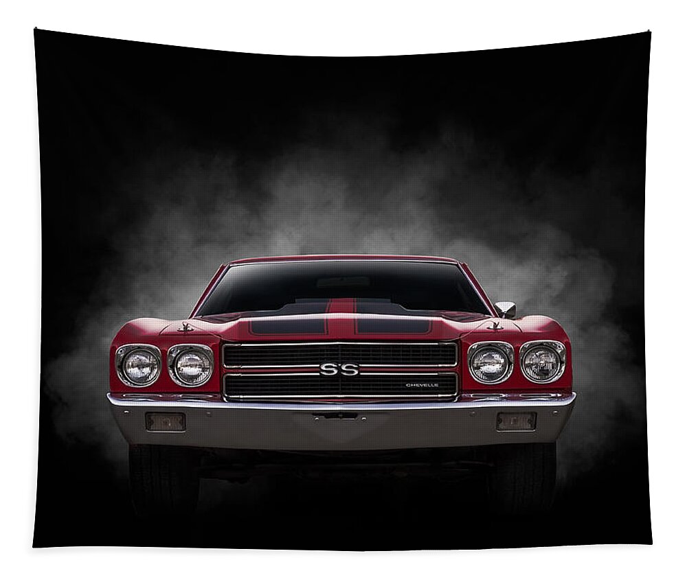 Chevelle Ss Tapestry featuring the digital art Chevelle SS #1 by Douglas Pittman
