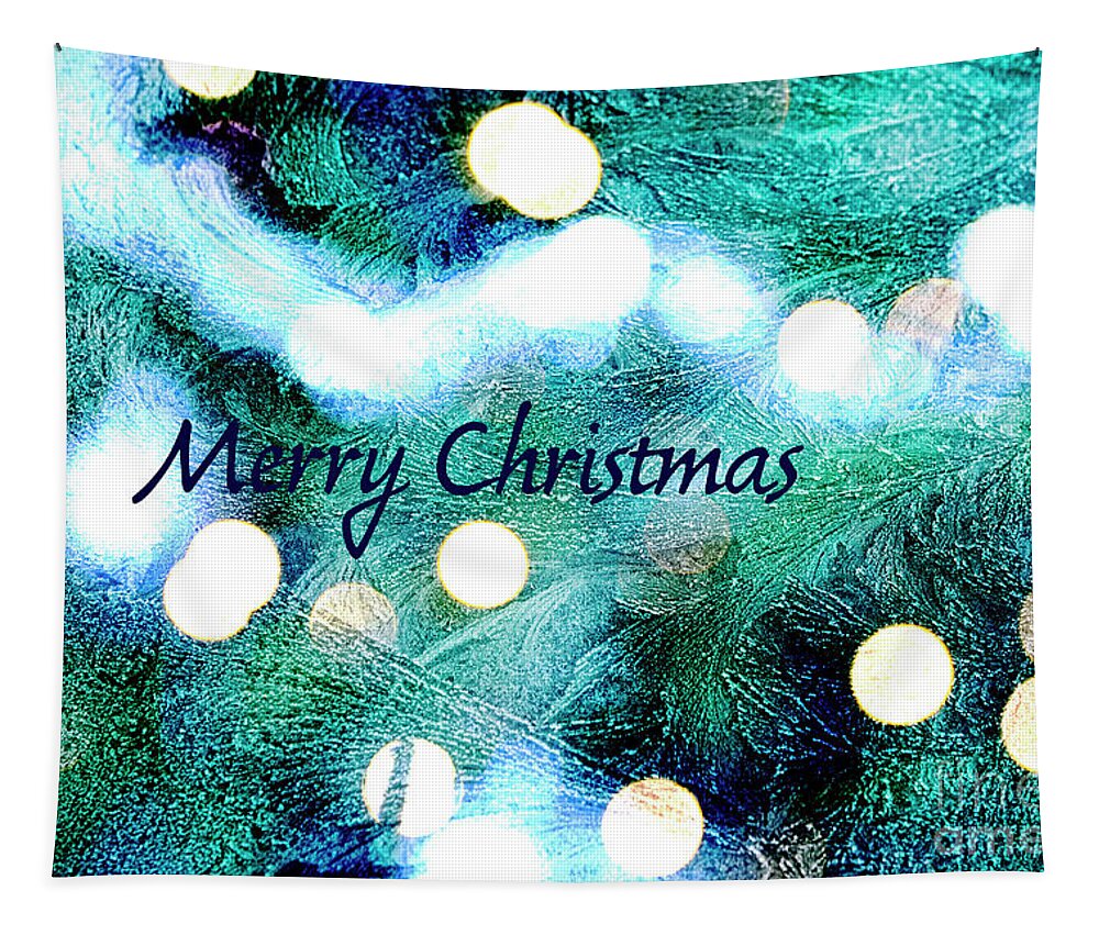 Abstract Tapestry featuring the digital art Christmas background by Patricia Hofmeester