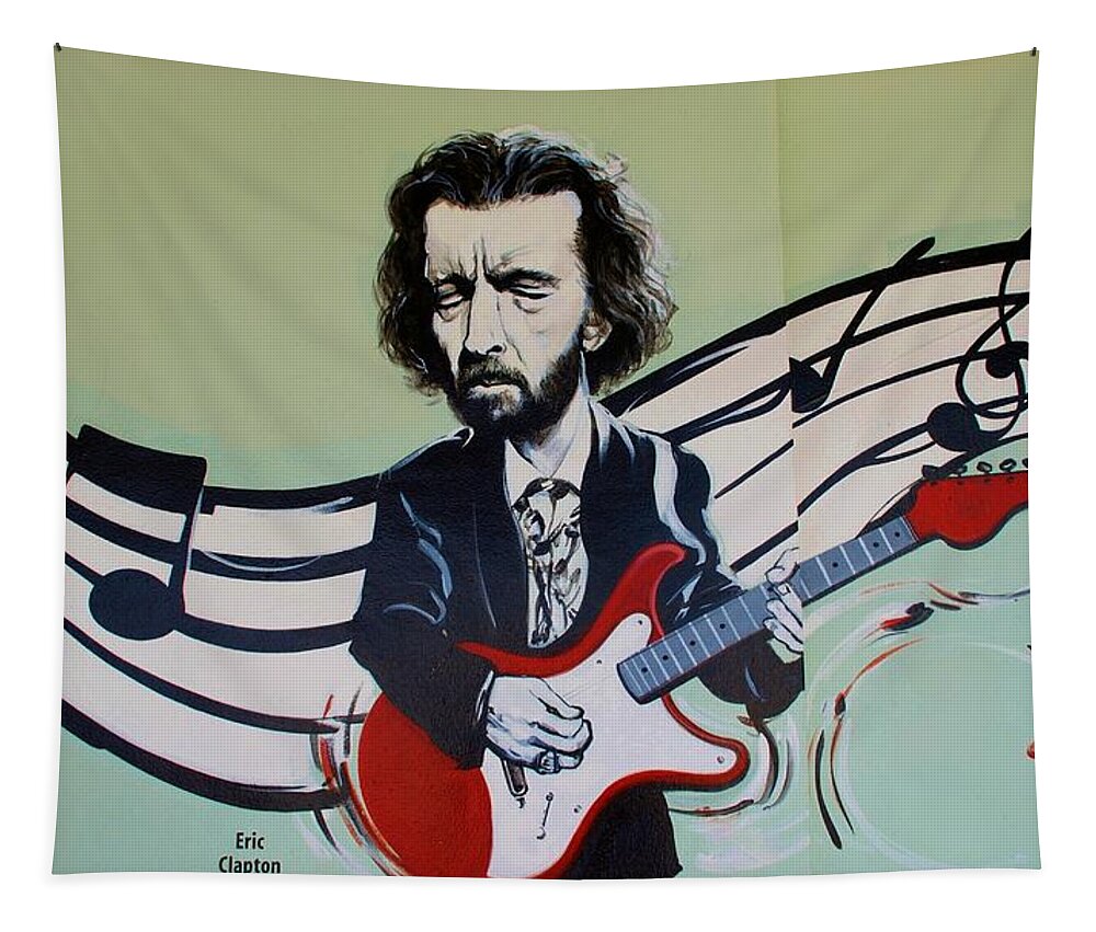 Eric Clapton Tapestry featuring the photograph Clapton #1 by Rob Hans