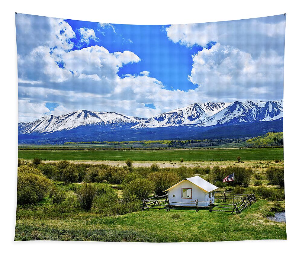 Park Range Ranch Tapestry featuring the photograph Colorado Mountain Vista #1 by Mountain Dreams