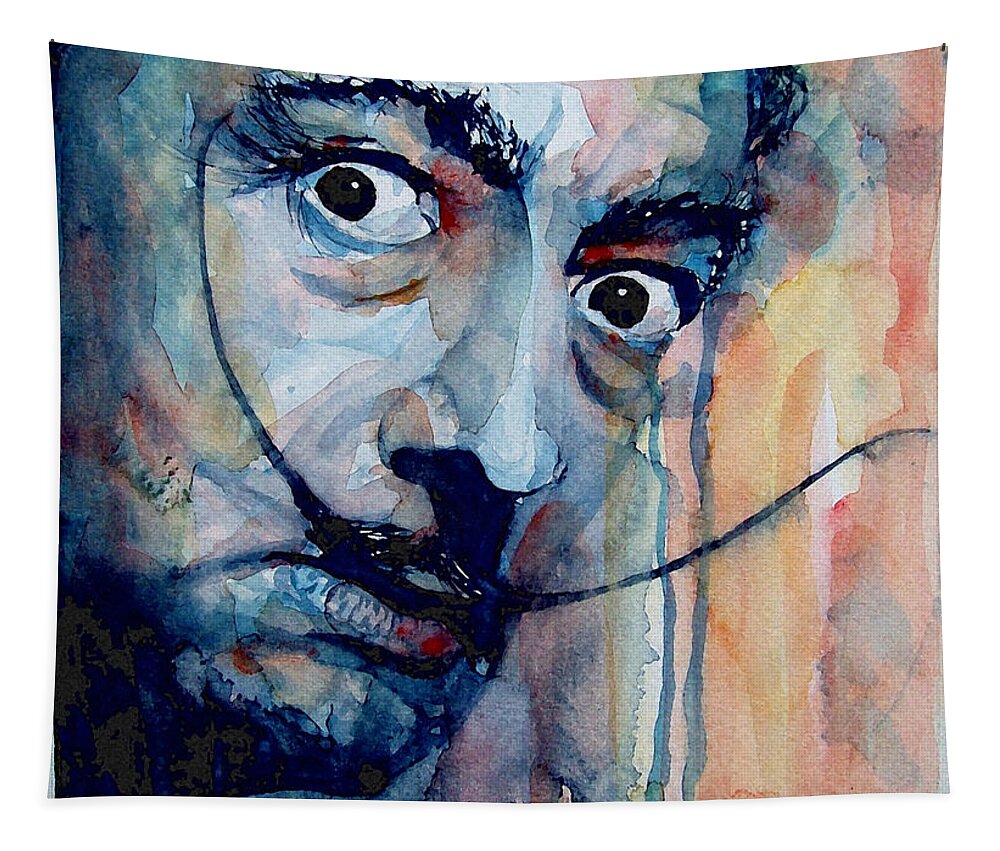 Salvador Dali Tapestry featuring the painting Dali by Paul Lovering