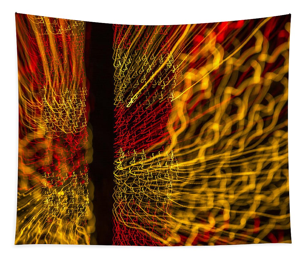 Ready Tapestry featuring the photograph Dancing Lights 5 #1 by Penny Lisowski