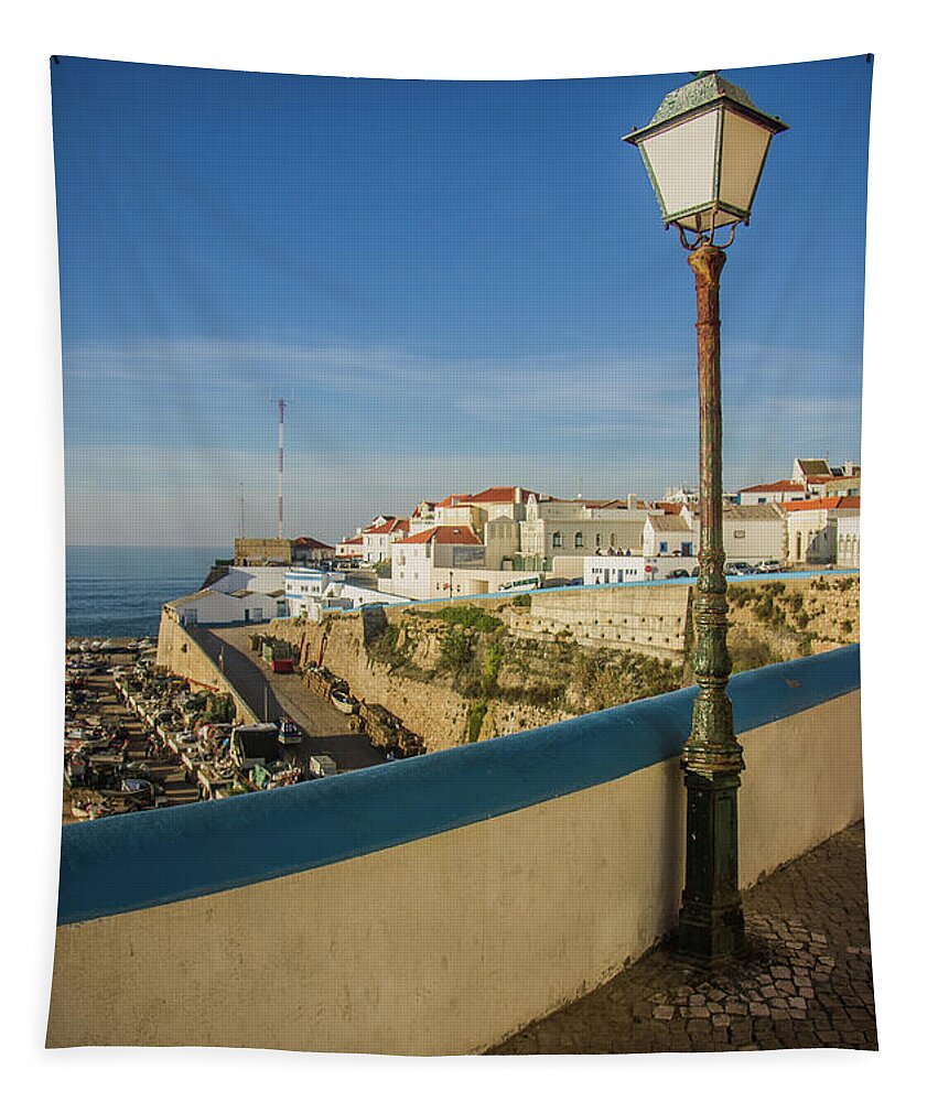 Ericeira Tapestry featuring the photograph Ericeira Scenic #1 by Carlos Caetano