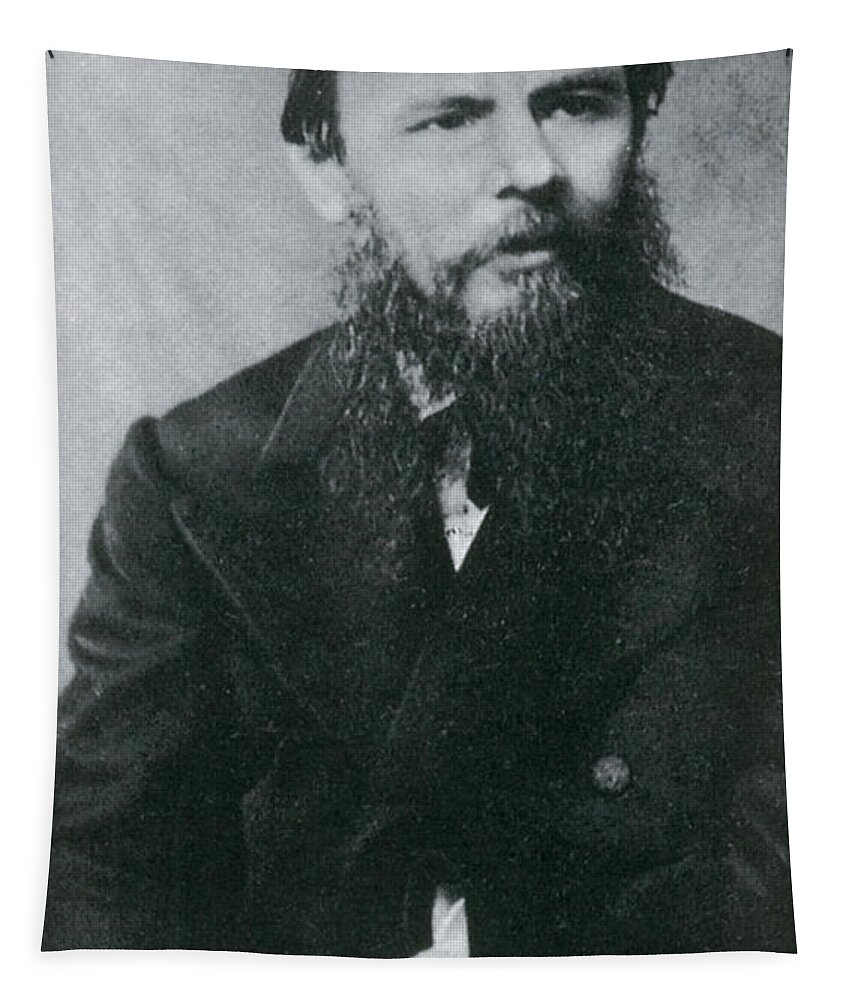 History Tapestry featuring the photograph Fyodor Dostoyevsky, Russian Author #1 by Photo Researchers