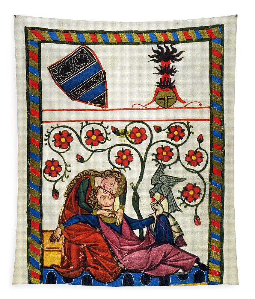 14th Century Tapestry featuring the photograph HEIDELBERG LIEDER, 14th C #1 by Granger