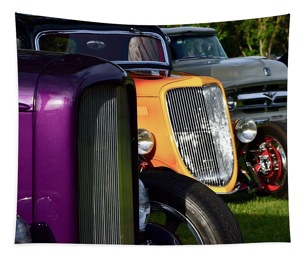  Tapestry featuring the photograph Hotrods #1 by Dean Ferreira