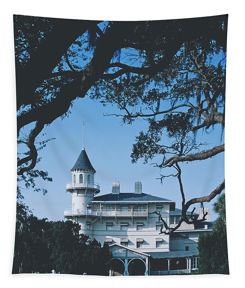 Jekyll Island Tapestry featuring the photograph Jekyll Island Clubhouse #1 by Mountain Dreams
