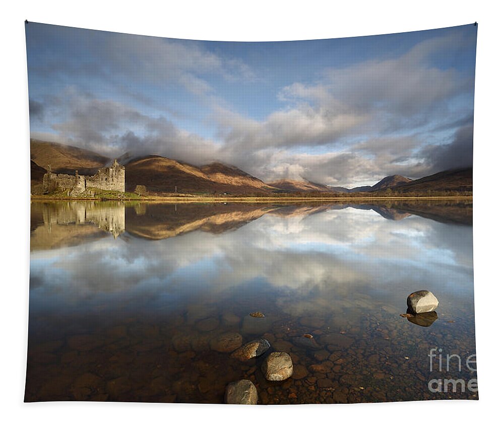 Kilchurn Castle Tapestry featuring the photograph Kilchurn Castle by Maria Gaellman