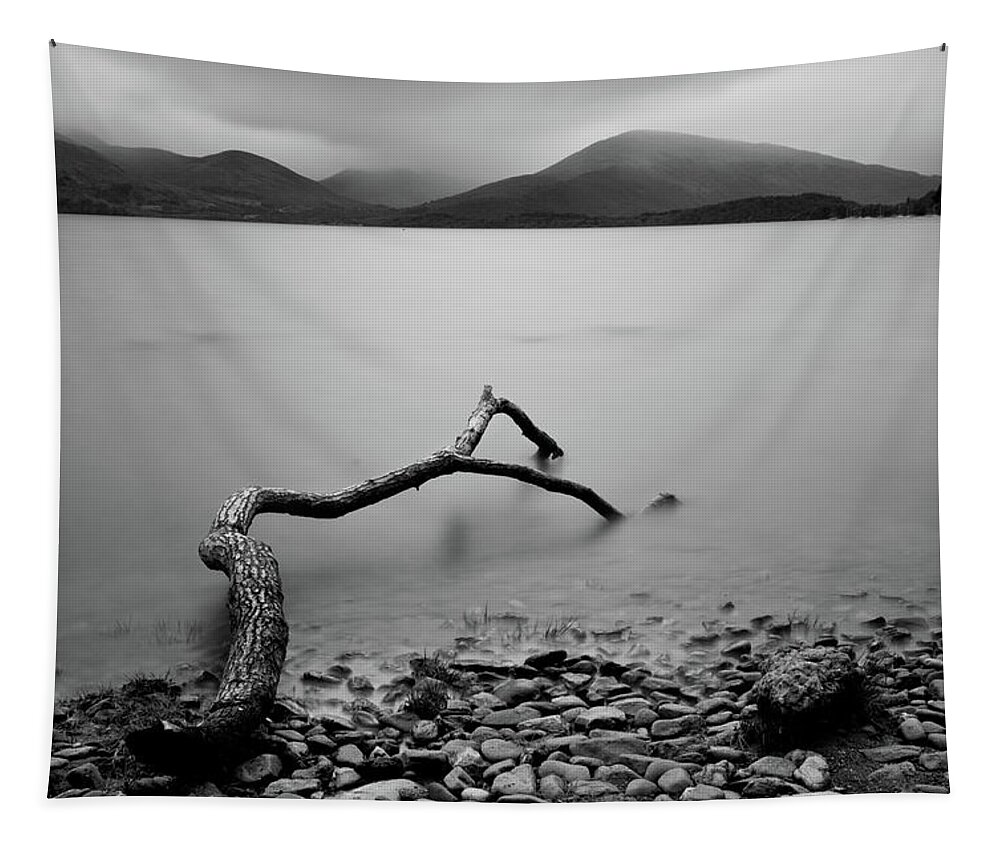 Landscape Tapestry featuring the photograph Loch Lomond lake, Scotland by Michalakis Ppalis