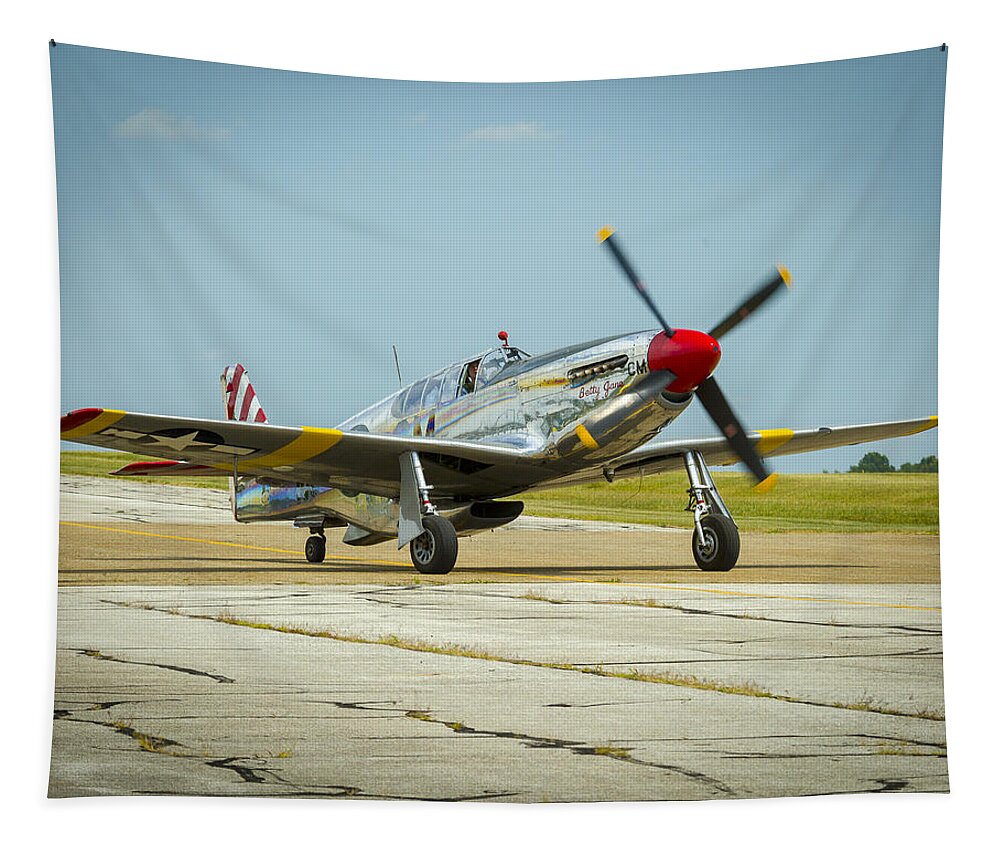 Aircraft Tapestry featuring the photograph North American Tp-51c Mustang #2 by Jack R Perry