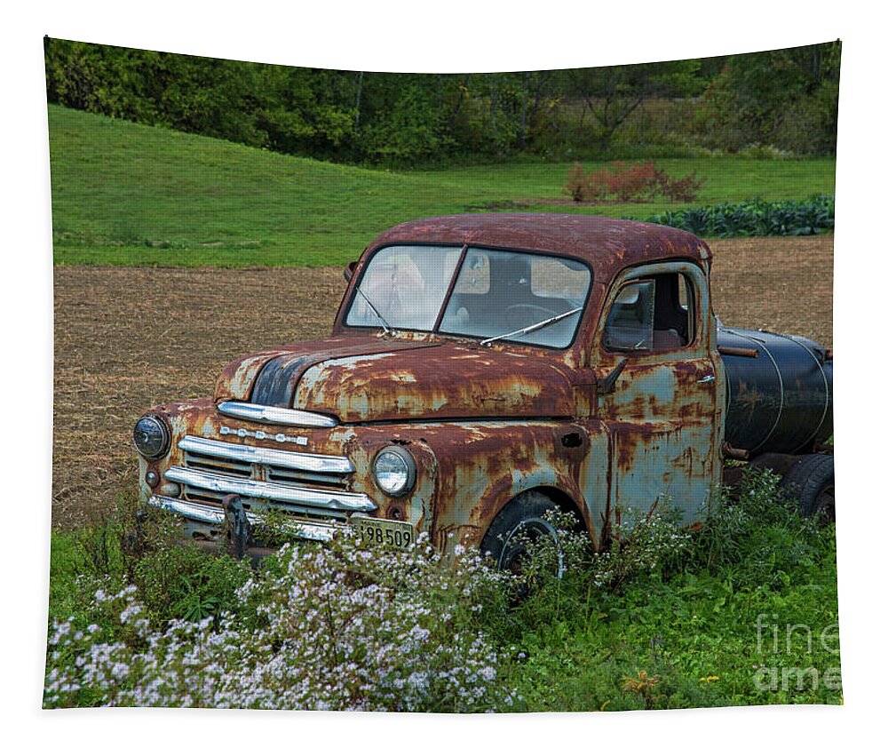 Truck Tapestry featuring the photograph Old Dodge Truck #2 by Alana Ranney