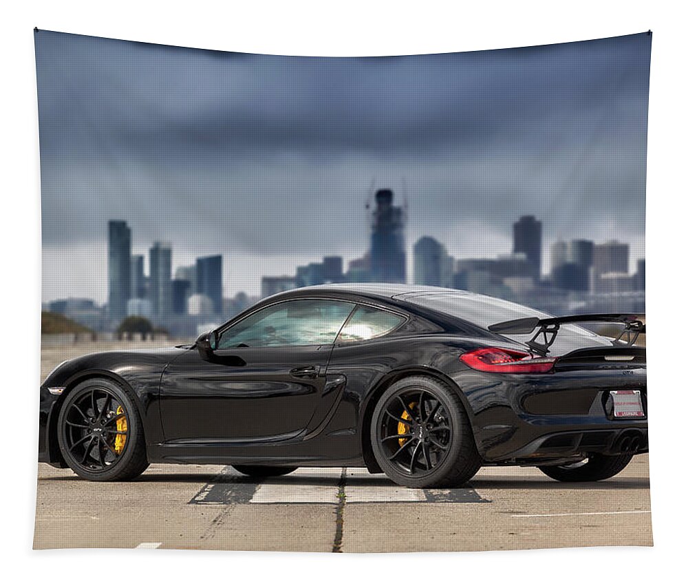 Cars Tapestry featuring the photograph #Porsche #Cayman #GT4 #1 by ItzKirb Photography