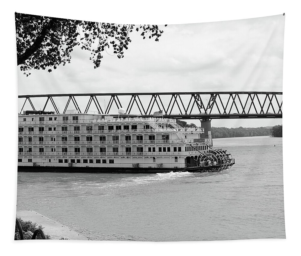  Tapestry featuring the photograph Queen of the Mississippi by Holden The Moment