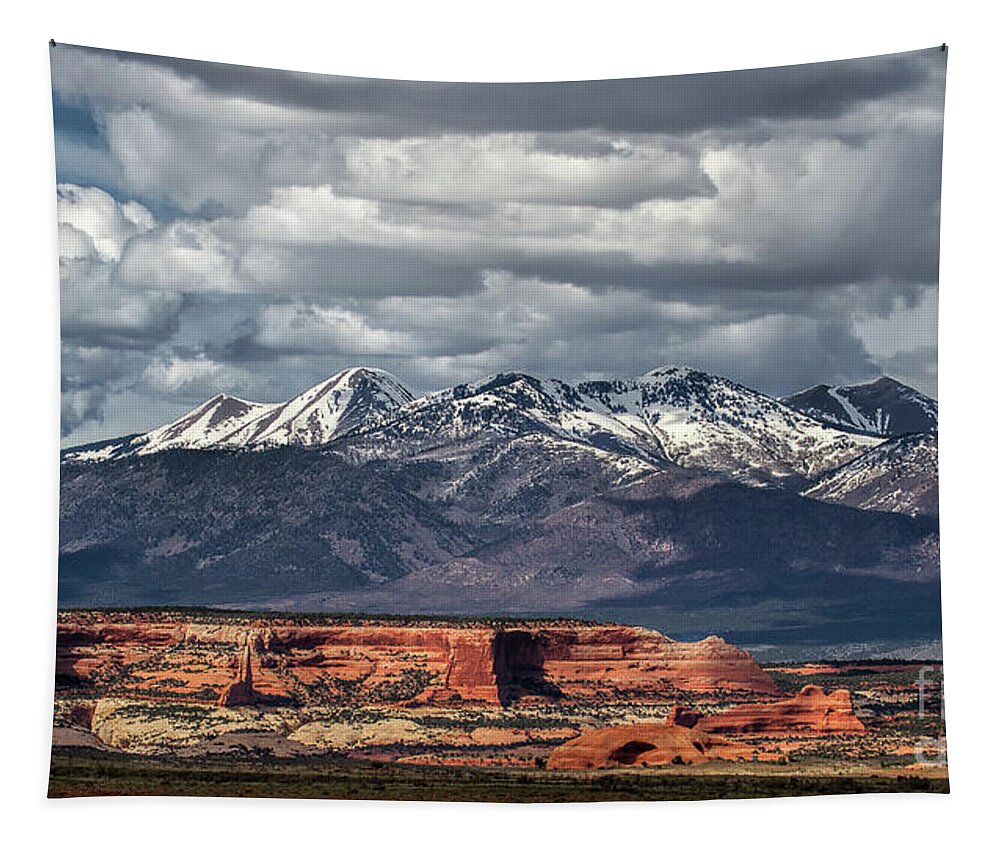 Utah Landscape Tapestry featuring the photograph Red Cliffs of Utah #2 by Jim Garrison