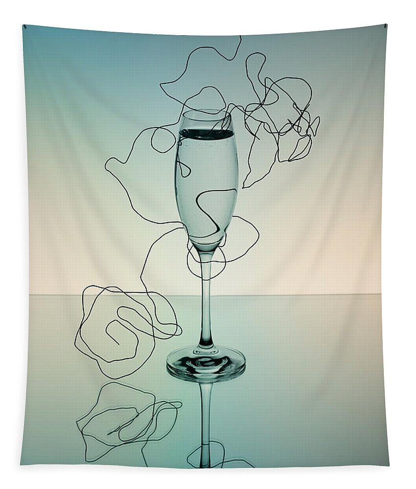 Glass Tapestry featuring the photograph Reflection #1 by Nailia Schwarz