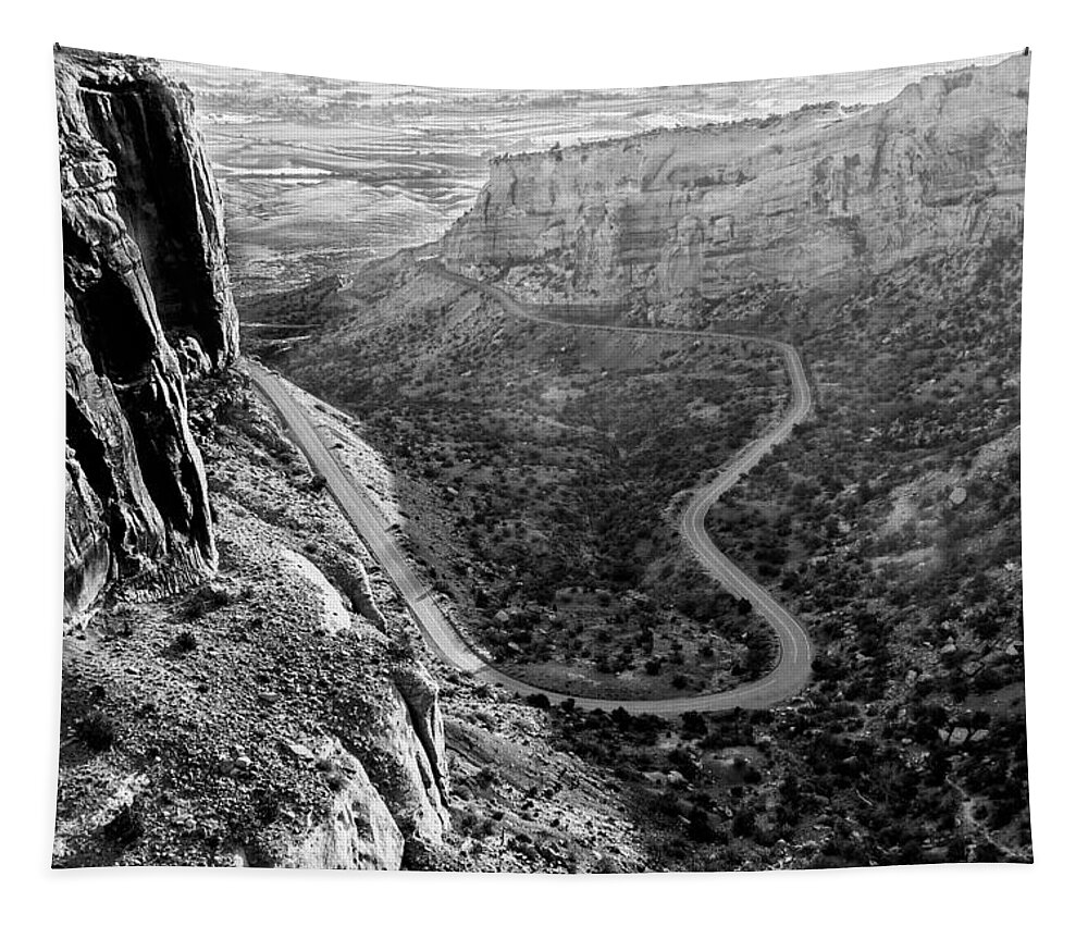 Jay Stockhaus Tapestry featuring the photograph Rim Rock Drive #1 by Jay Stockhaus