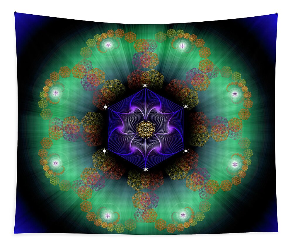 Endre Tapestry featuring the photograph Sacred Geometry 638 #1 by Endre Balogh