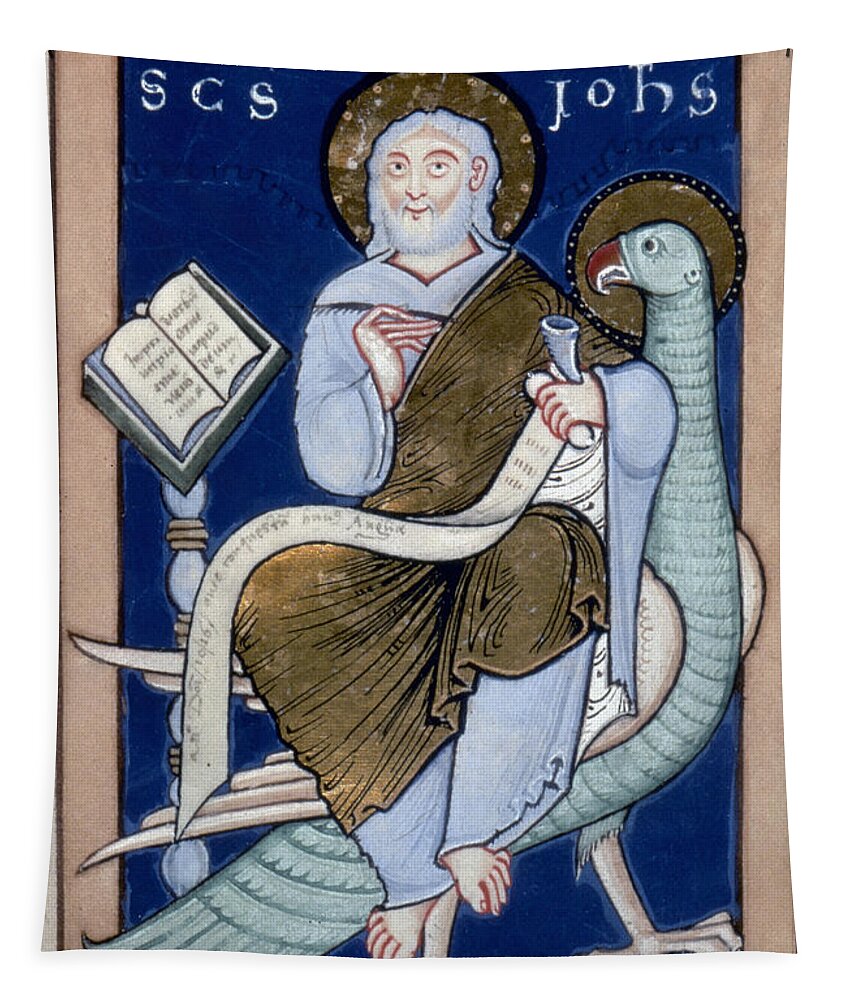 12th Century Tapestry featuring the painting Saint John #1 by Granger