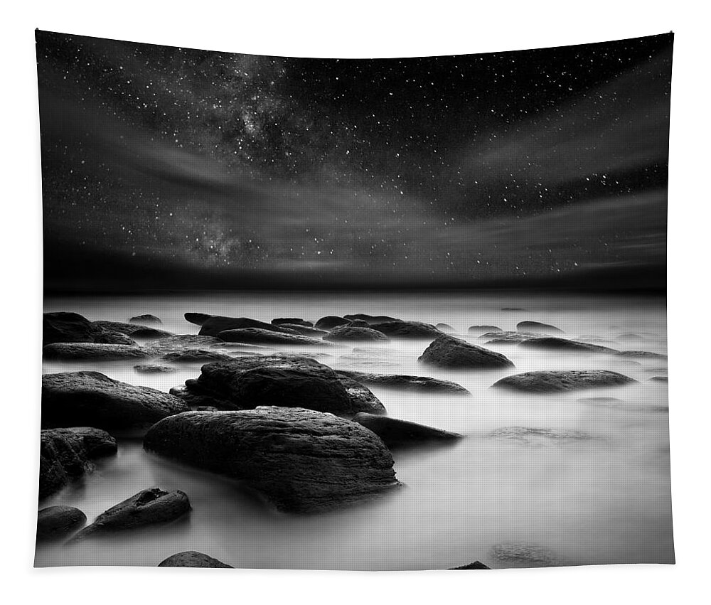 Night Tapestry featuring the photograph Shadows of the night #1 by Jorge Maia