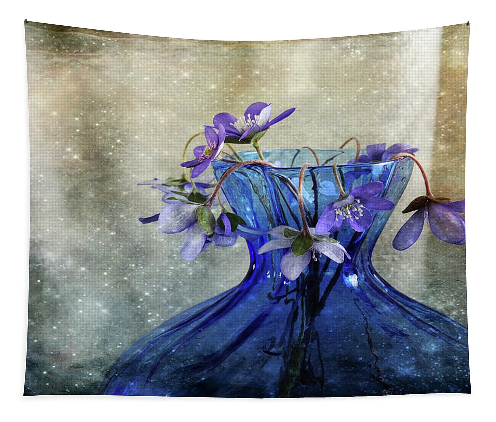 Blue Tapestry featuring the photograph Spring Greeting #2 by Randi Grace Nilsberg