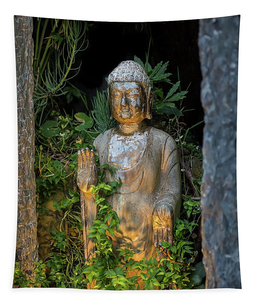 Standing Buddha Tapestry featuring the photograph Standing Buddha 4 by Endre Balogh