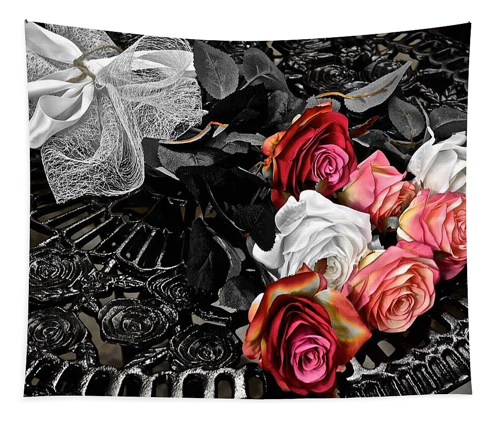Bouquet Tapestry featuring the photograph Sundial Bouquet by Frozen in Time Fine Art Photography