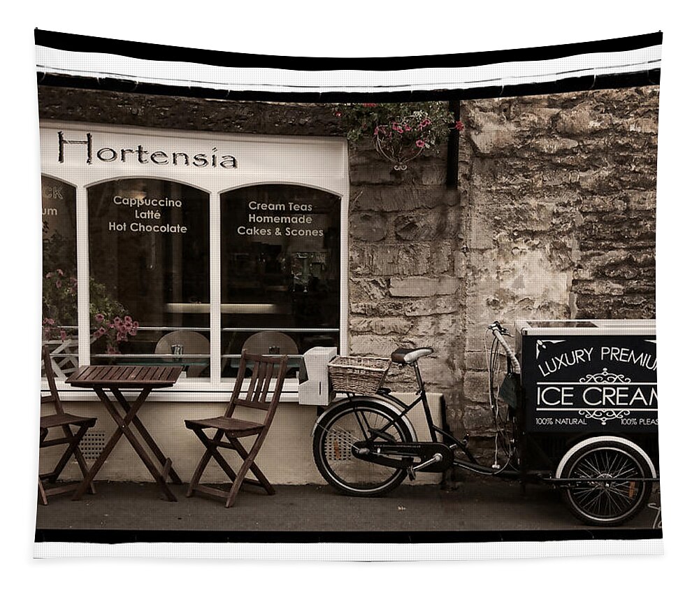 Cafe Tapestry featuring the photograph Tetbury England by Peggy Dietz