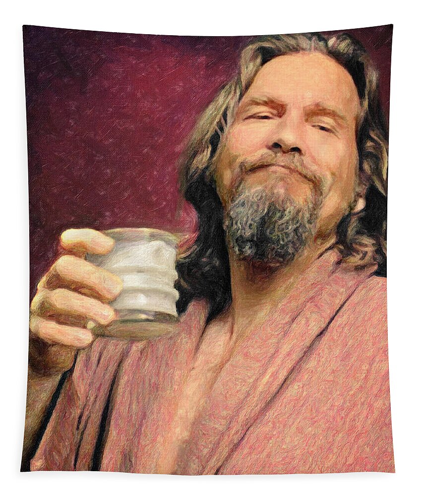 The Dude Tapestry featuring the painting The Dude by Zapista OU