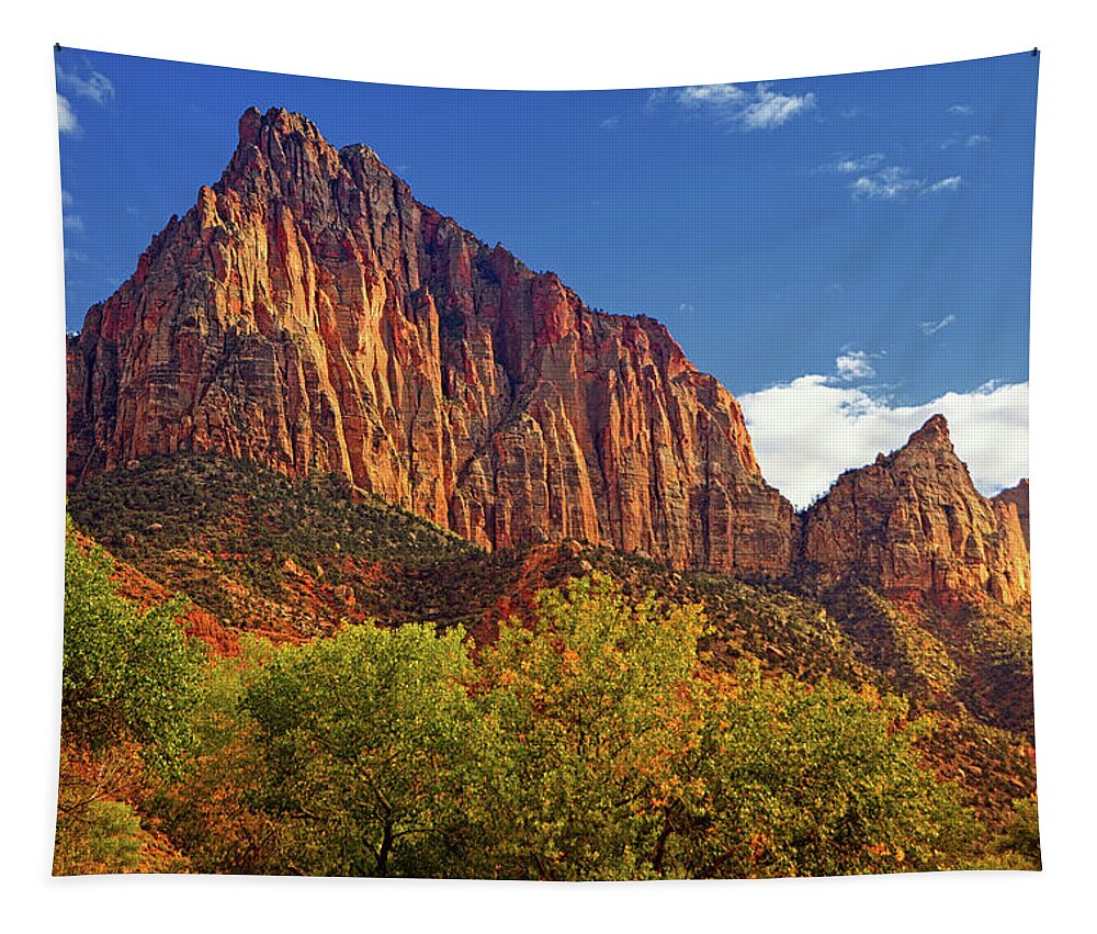 The Watchman Tapestry featuring the photograph The Watchman #1 by Raymond Salani III