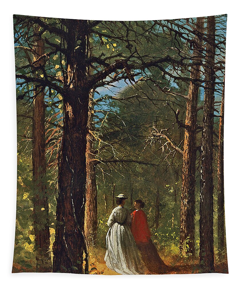 Winslow Homer Tapestry featuring the painting Waverly Oaks by Winslow Homer