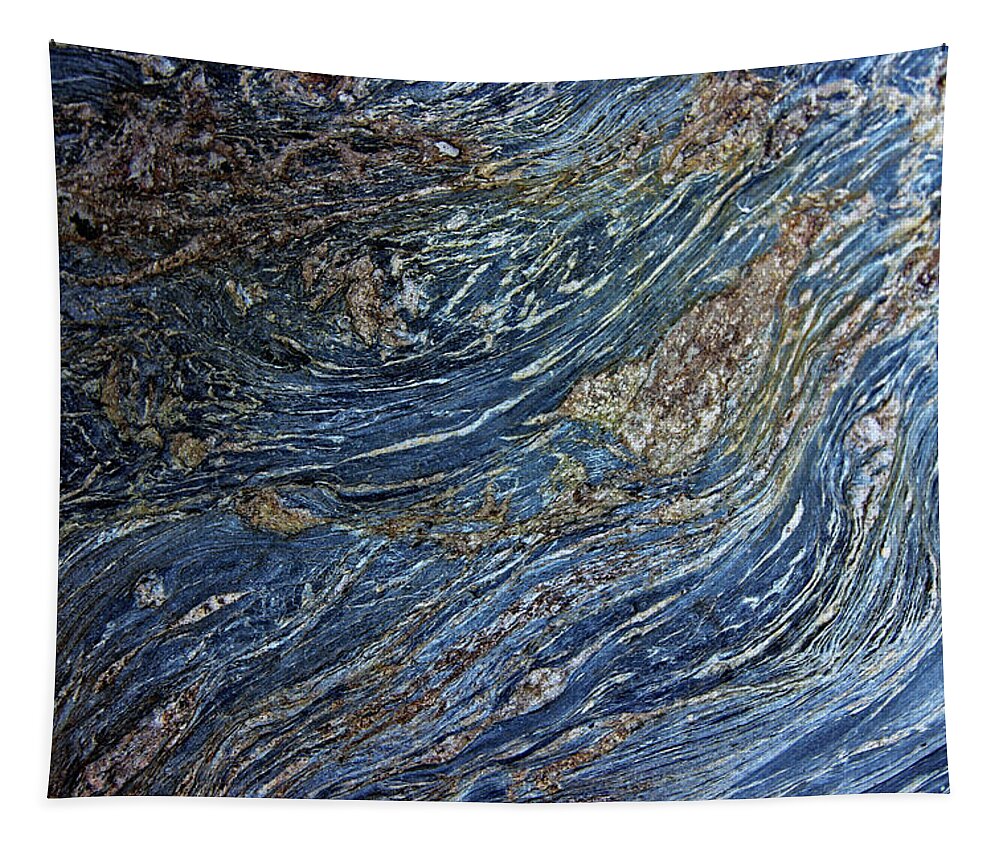 Wood Grain On Rock Tapestry featuring the photograph Wood Grain on Rock #3 by Doolittle Photography and Art