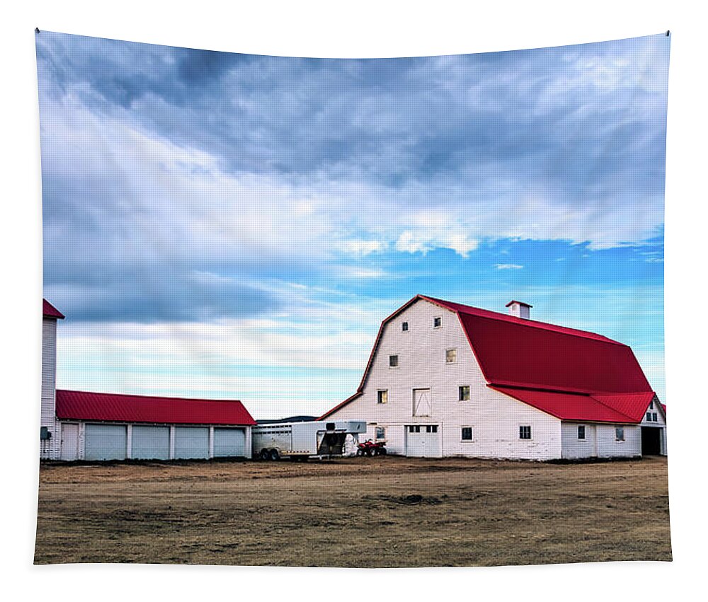 Carbon County Tapestry featuring the photograph Wyoming Ranch #1 by Mountain Dreams