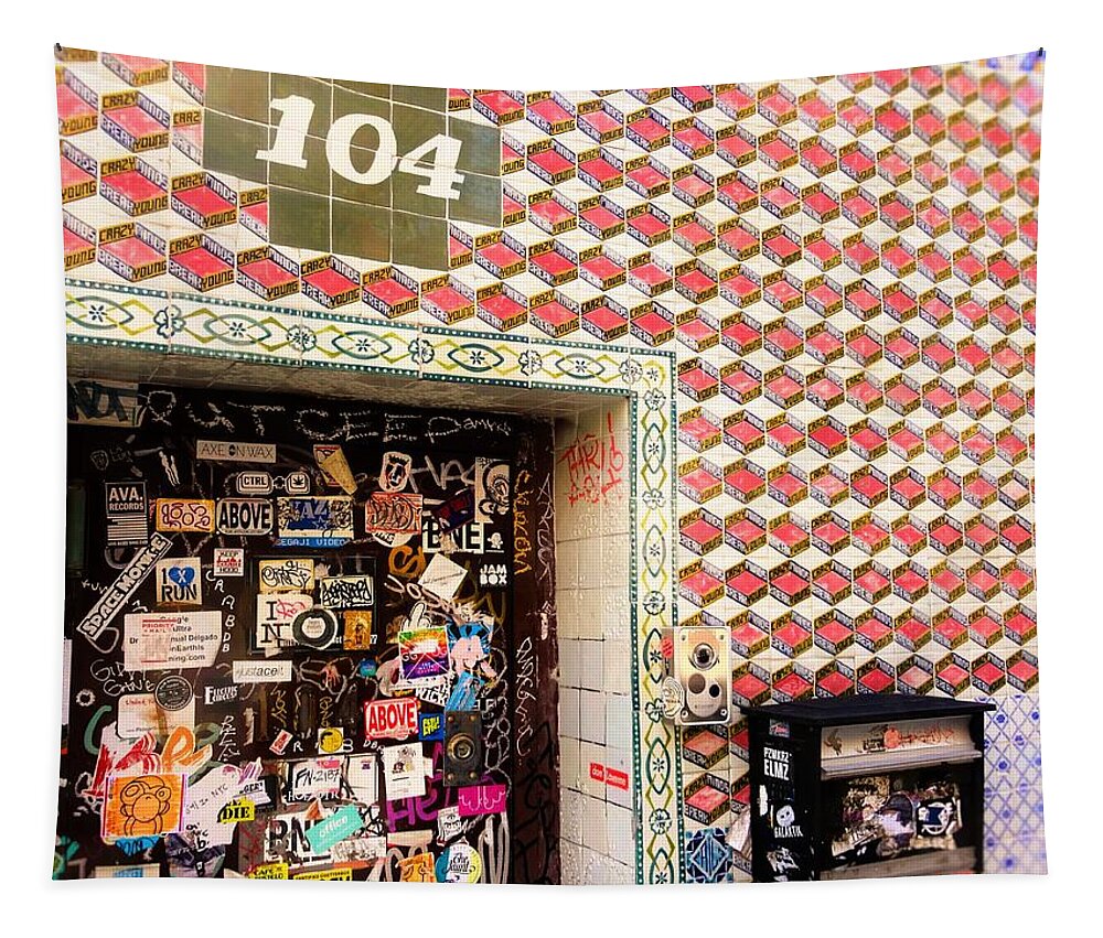 Door Tapestry featuring the photograph 104 Brooklyn New York Door  by Funkpix Photo Hunter