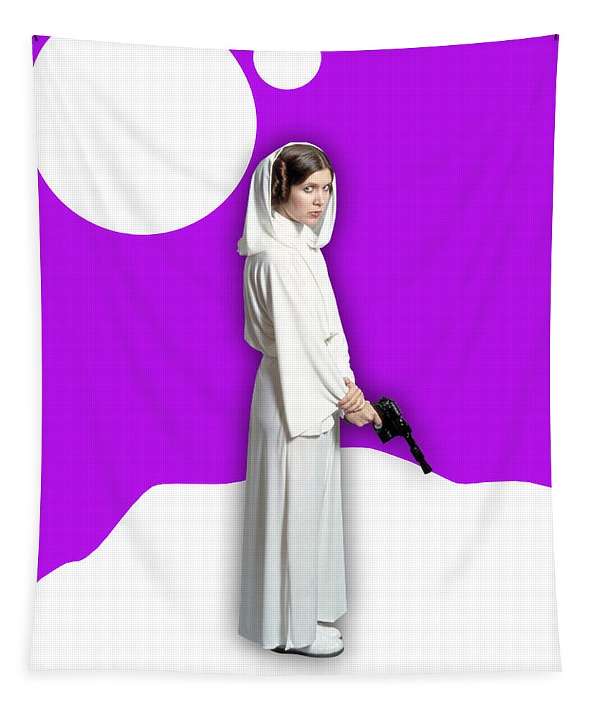 Princess Leia Tapestry featuring the mixed media Star Wars Princess Leia Collection #16 by Marvin Blaine