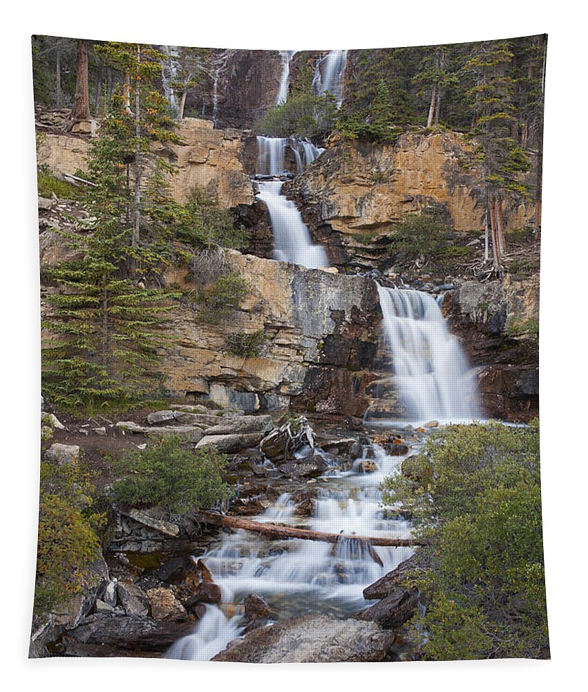Tangle Creek Falls Tapestry featuring the photograph 151124p042 by Arterra Picture Library
