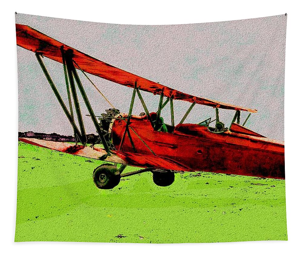 Aviation Tapestry featuring the digital art 1929 New Standard D-25 by Cliff Wilson