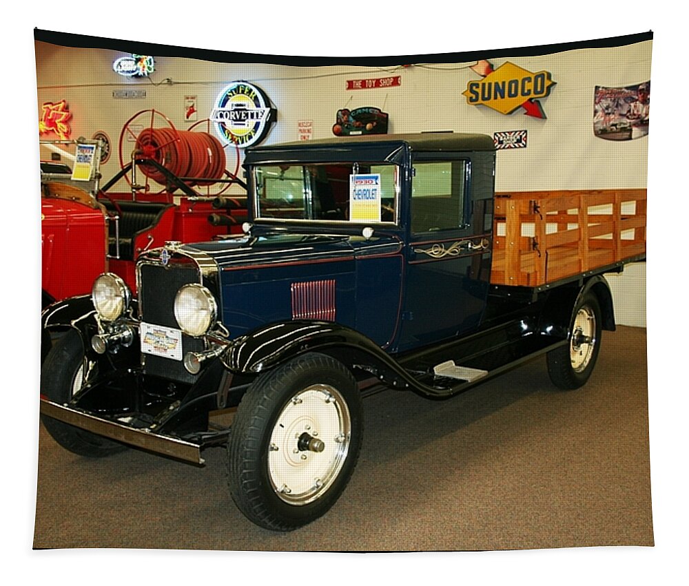 Chevrolet Tapestry featuring the photograph 1930 Chevrolet Stake Bed Truck by John Black