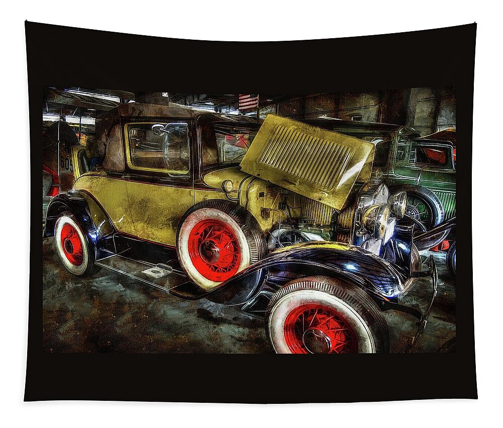 1930 Ford Model A Tapestry featuring the photograph 1930 Ford Model A Convertible by Thom Zehrfeld