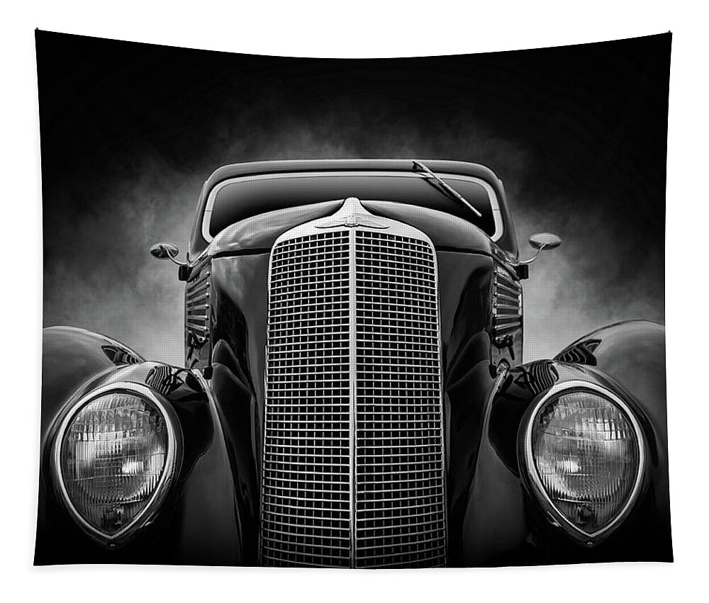 Vintage Tapestry featuring the digital art 1936 Ford Three-Window by Douglas Pittman