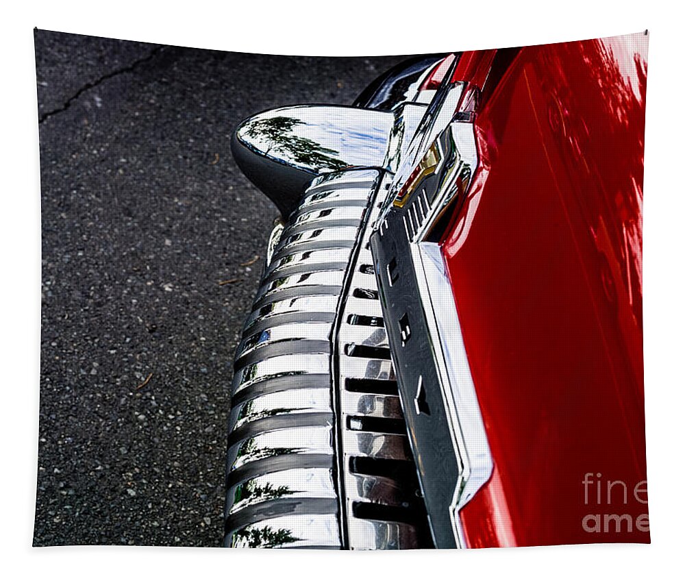 1950s Tapestry featuring the photograph Rear Bumper 1956 Mercury Monterey by M G Whittingham