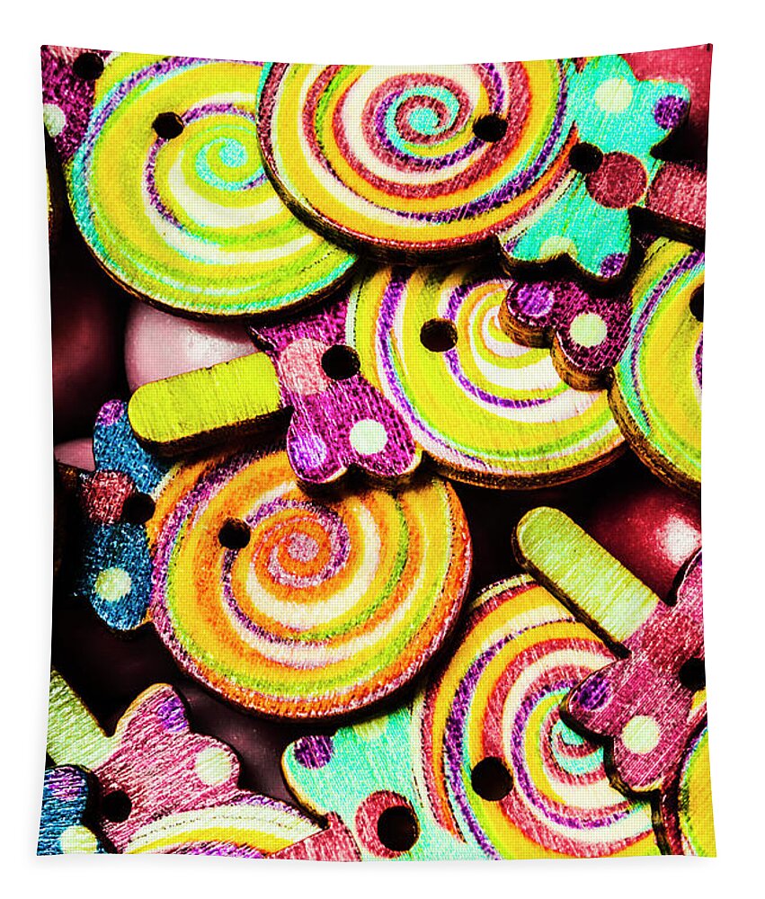Lolly Tapestry featuring the photograph 1960s Hypnotic Sweetness by Jorgo Photography
