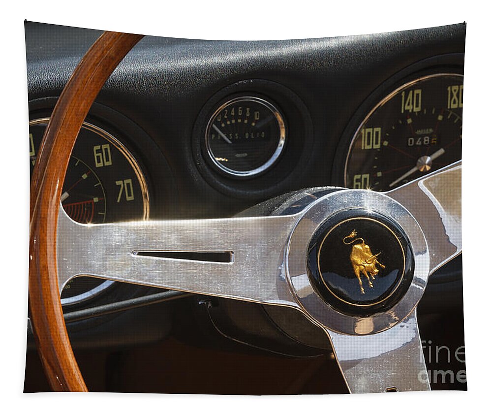 Lamborghini Tapestry featuring the photograph 1965 Lamborghini 350 GT by Dennis Hedberg