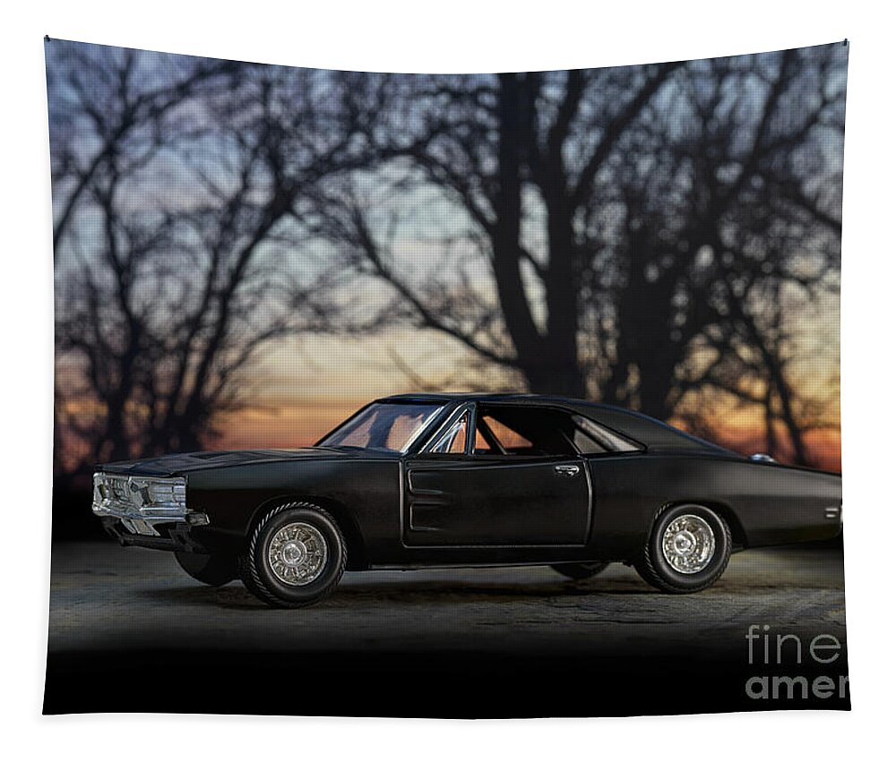 Roadrunner Tapestry featuring the photograph 1969 Roadrunner by Art Whitton