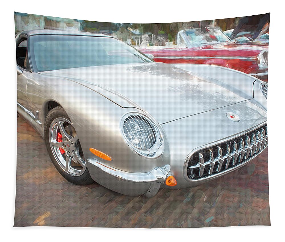 1954 Corvette Tapestry featuring the photograph 1954 Corvette Nomad #2 by Rich Franco