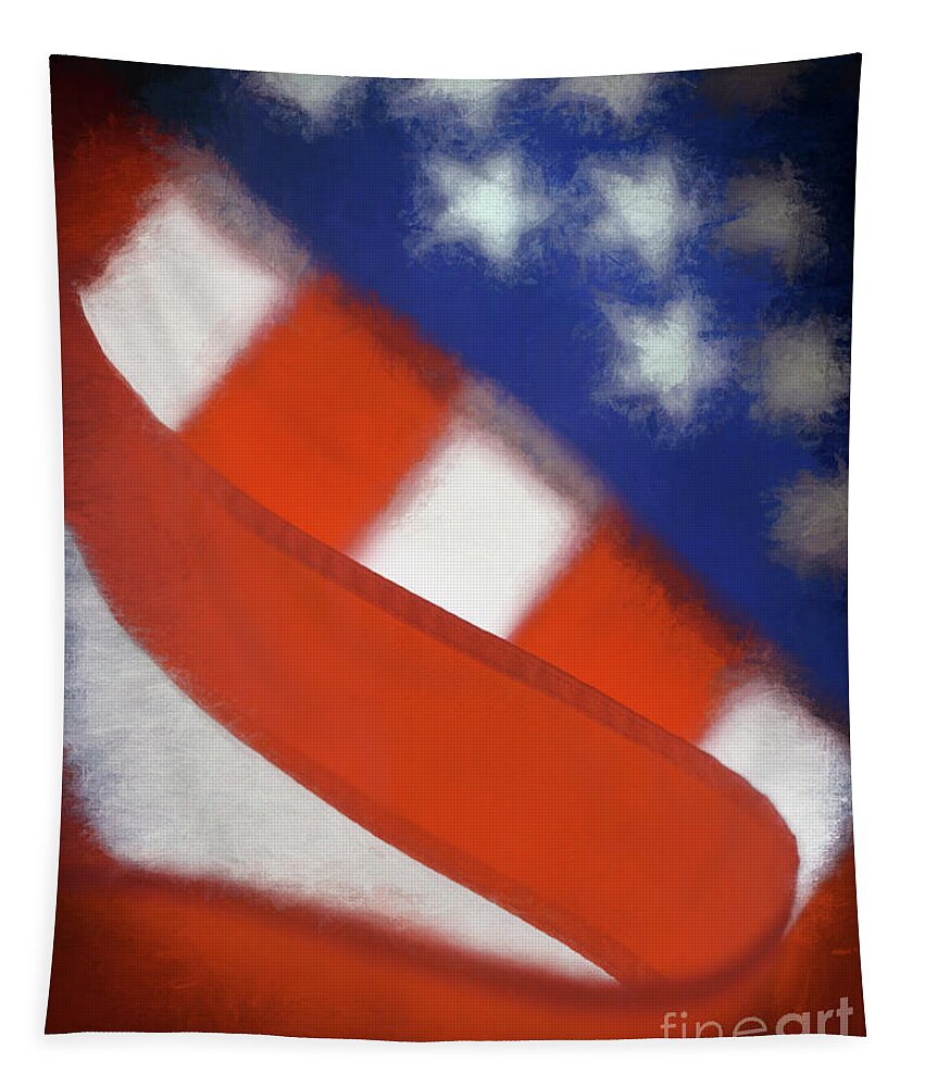 Flag Tapestry featuring the photograph American Flag by George Robinson